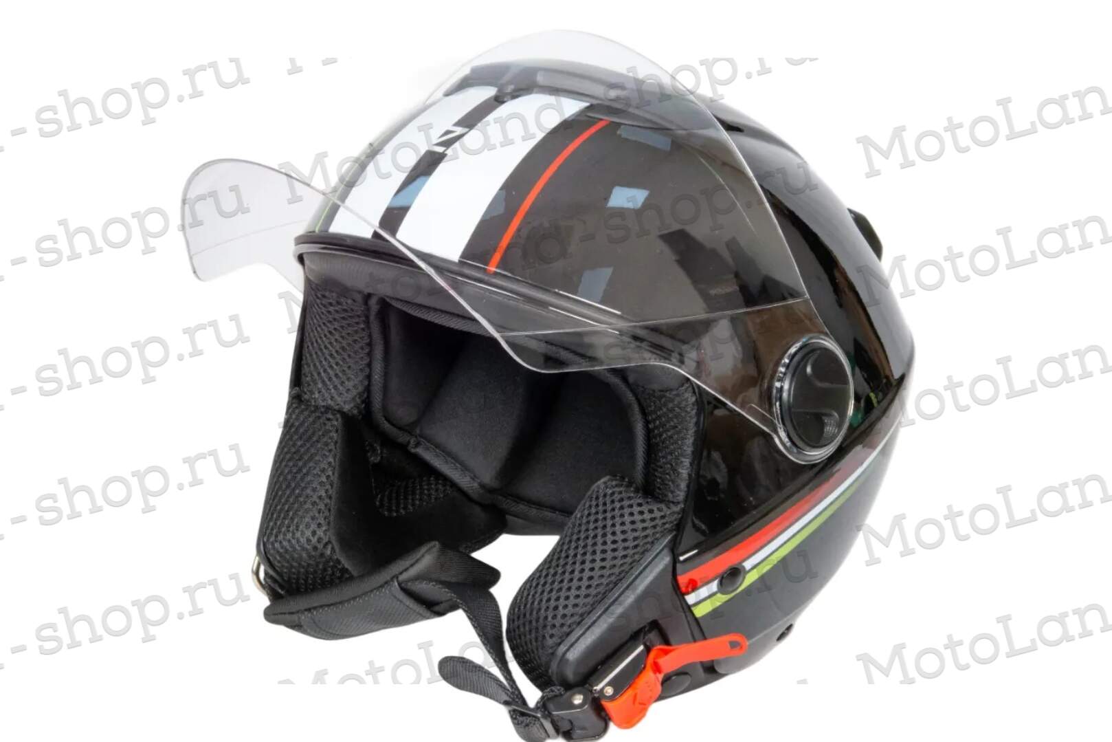 Шлем мото открытый HIZER 217 №2 (L) black