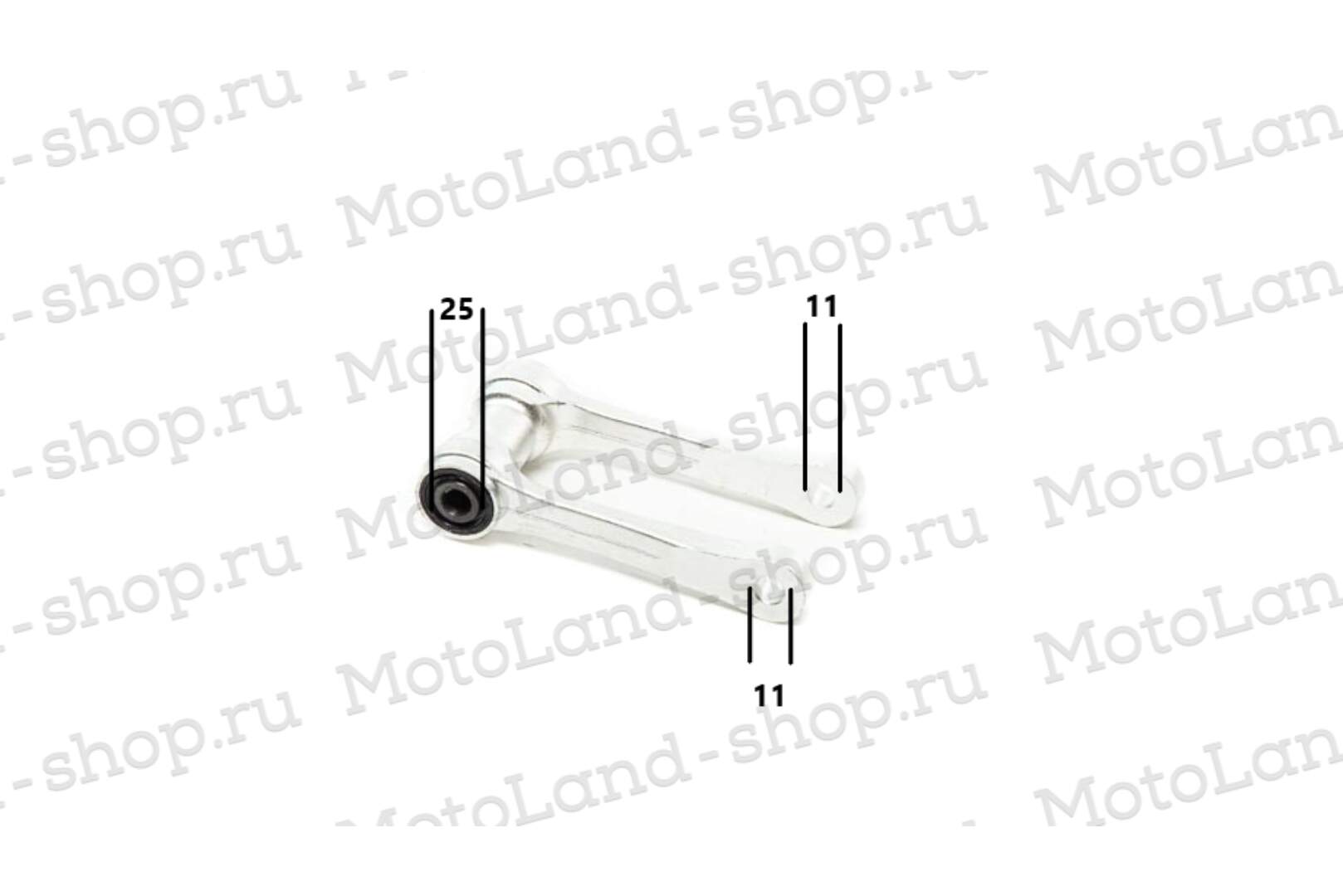 Рычаг прогрессии A RMZ 250, ось 20/12 мм