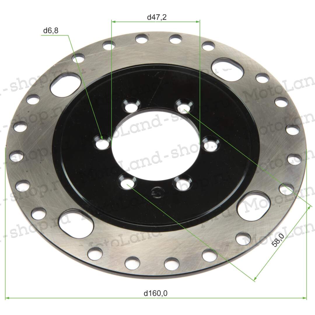 Диск тормозной передний (160мм) ATV WILD TRACK