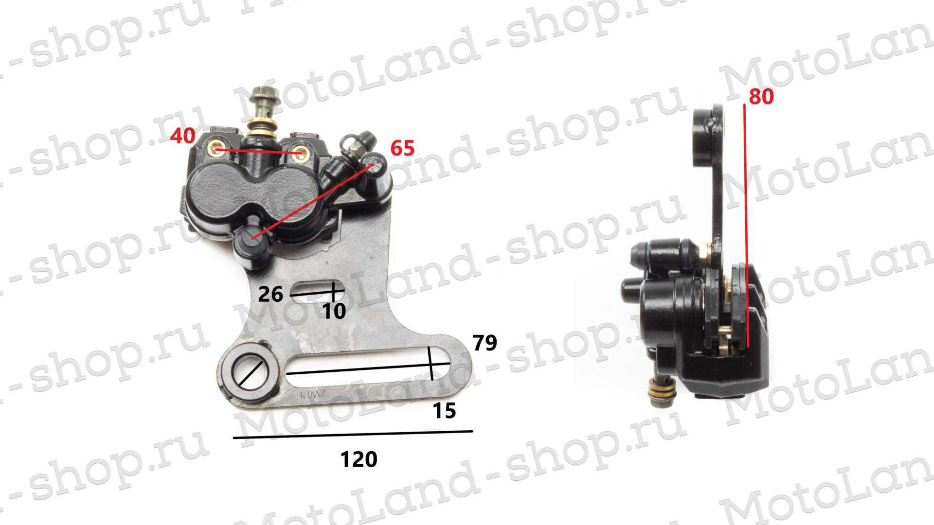 Суппорт тормозной №6 (2 поршня) SY