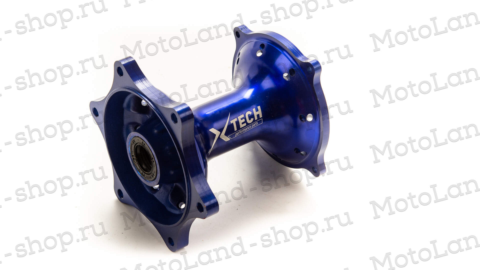 Ступица задняя CNC (R18"/19" d=17mm) синяя X-TECH