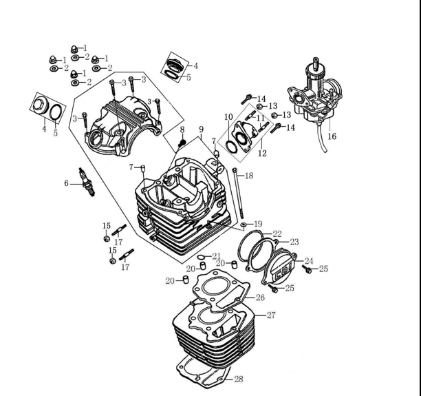 Головка блока цилиндра,поршневая 