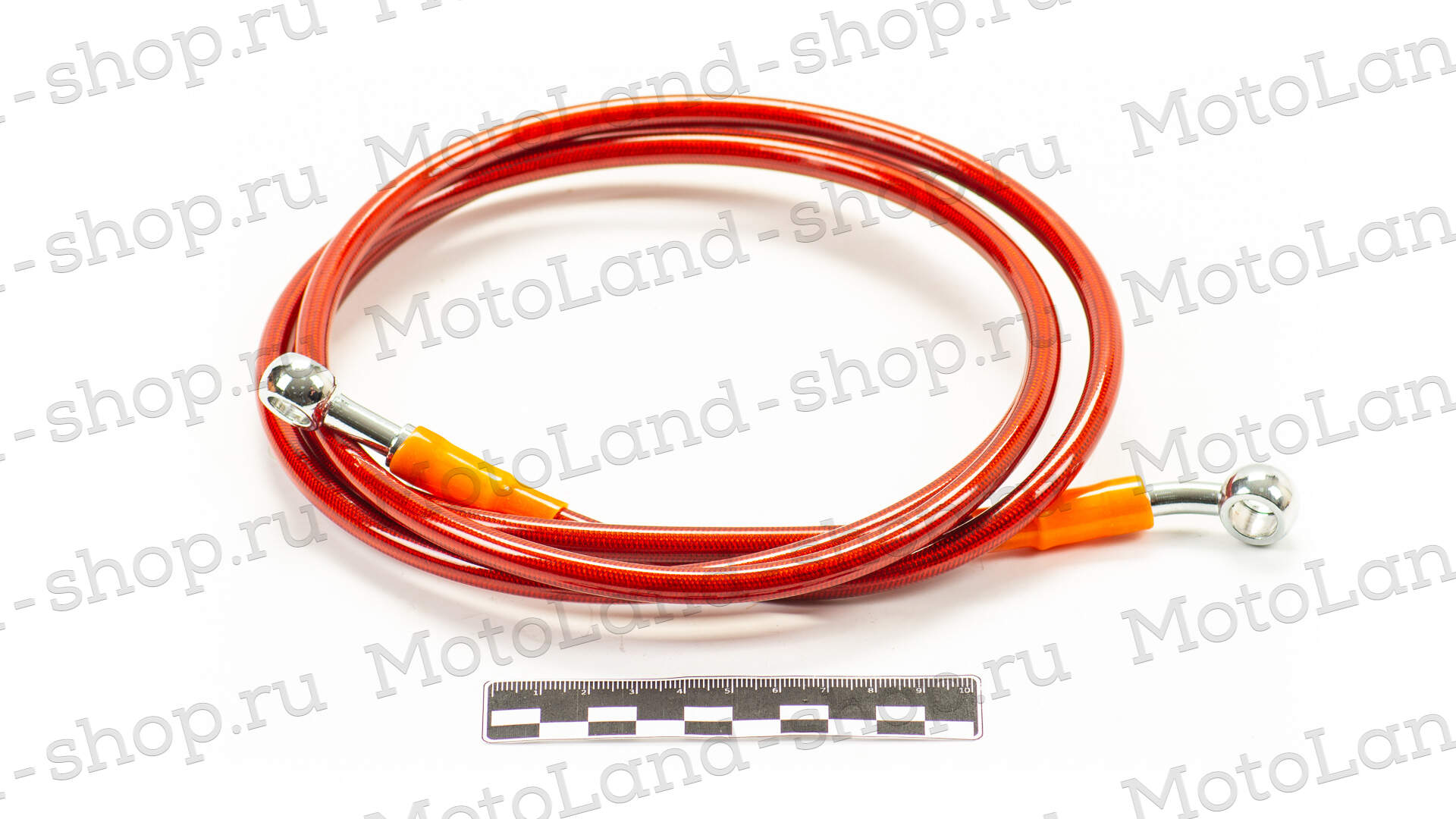 Шланг гидравлический тормозной (армированный) L=1700 d=10мм красный