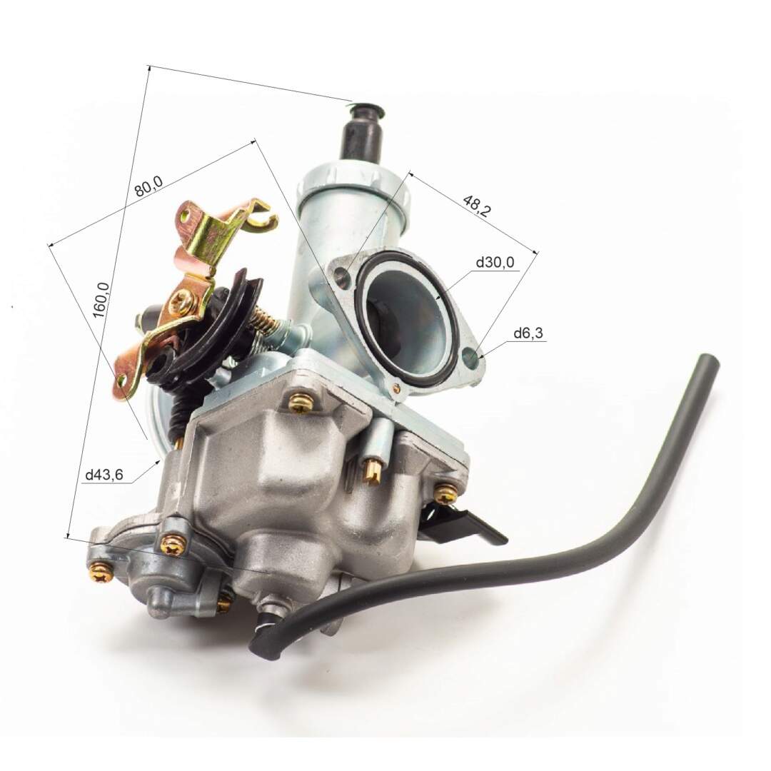 Карбюратор CB250 250см3 (PZ30) с ускорит. насосом