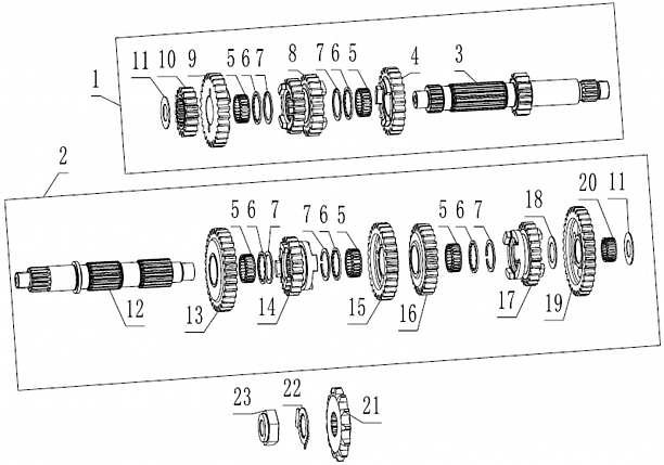 Валы,Шестерни кпп