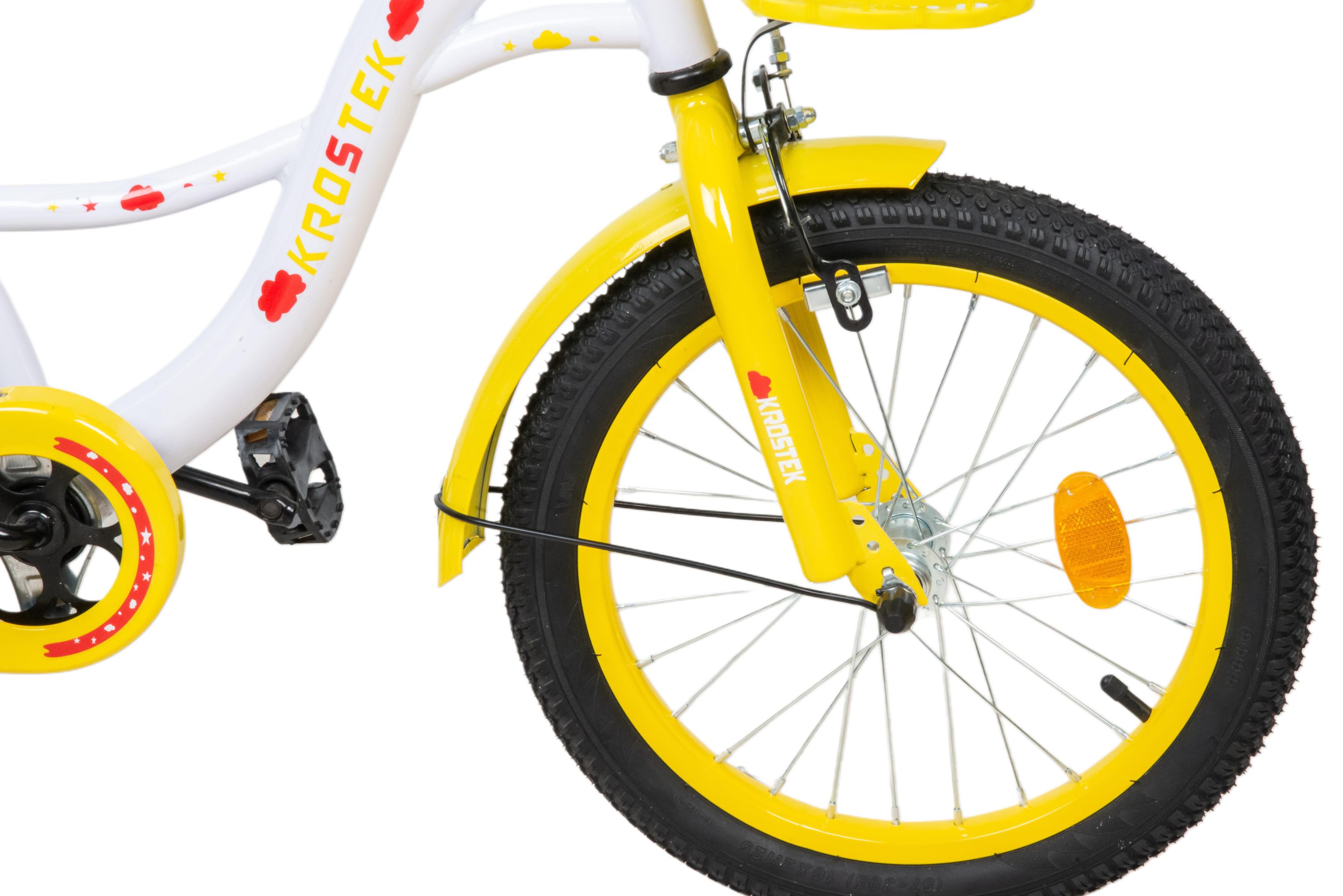 Велосипед 16" KROSTEK PLAY (желтый)