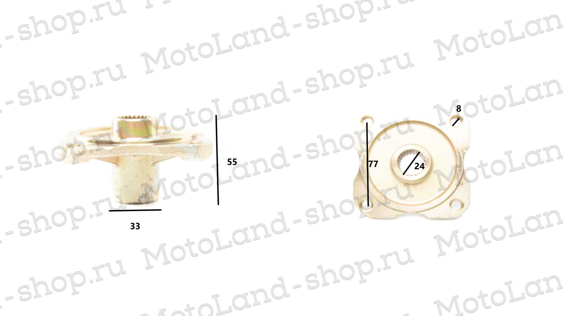 Ступица задней оси ATV ALL ROAD/ADVENTURE/COYOTE/WILD, 4х110х24