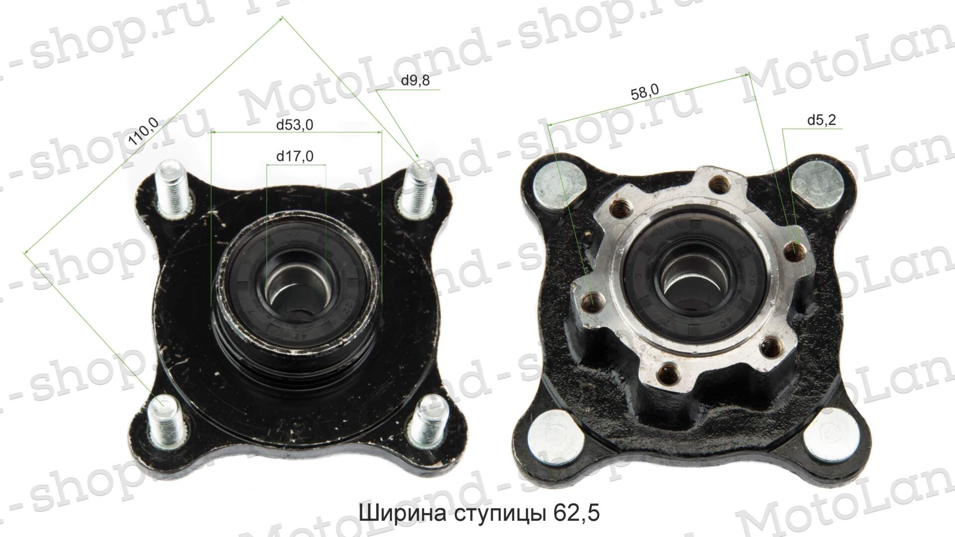 Ступица передняя в сборе ATV WILD TRACK