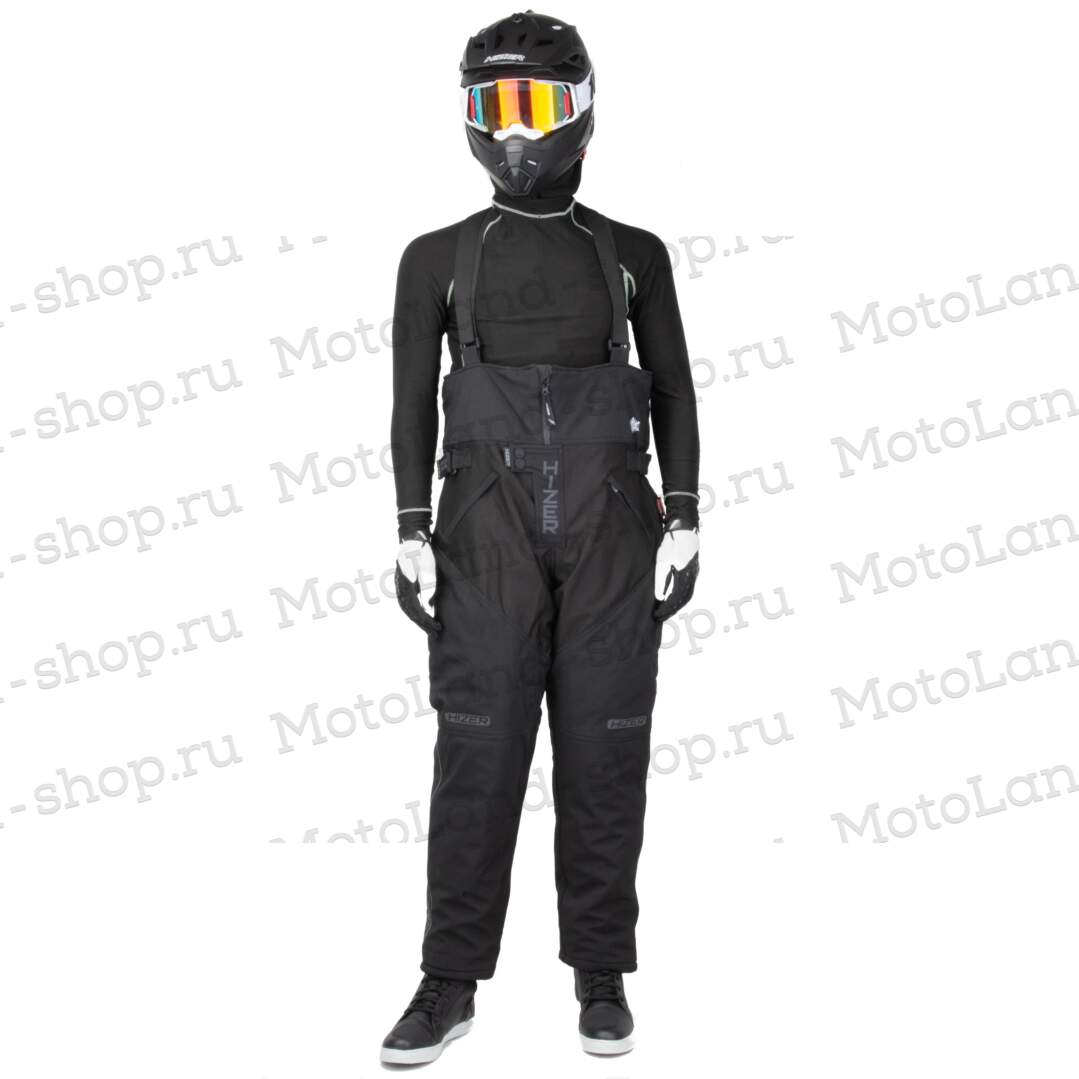 Штаны для снегохода HIZER №1 black (текстиль) (XL)