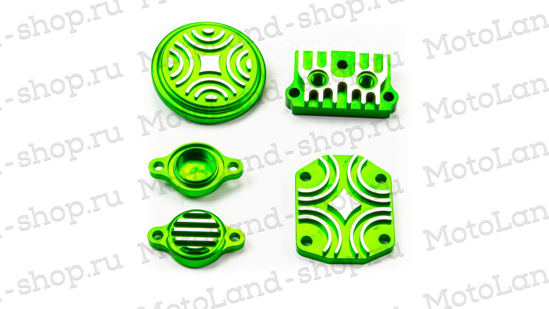Крышки головки YX150см3 (компл.) CNC зеленые