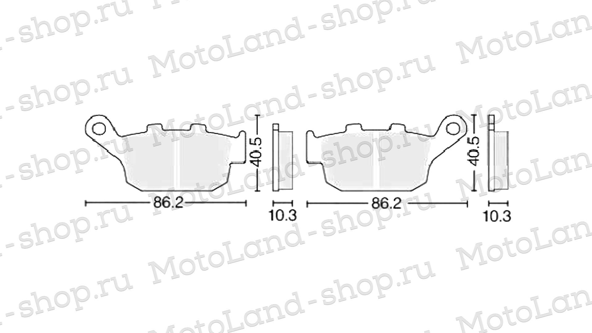 Колодки тормозные дисковые №13 X-TECH (Coper-based) медь+кевлар