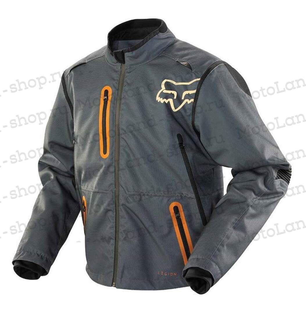 Куртка мото FOX №4 black (текстиль) (XL)