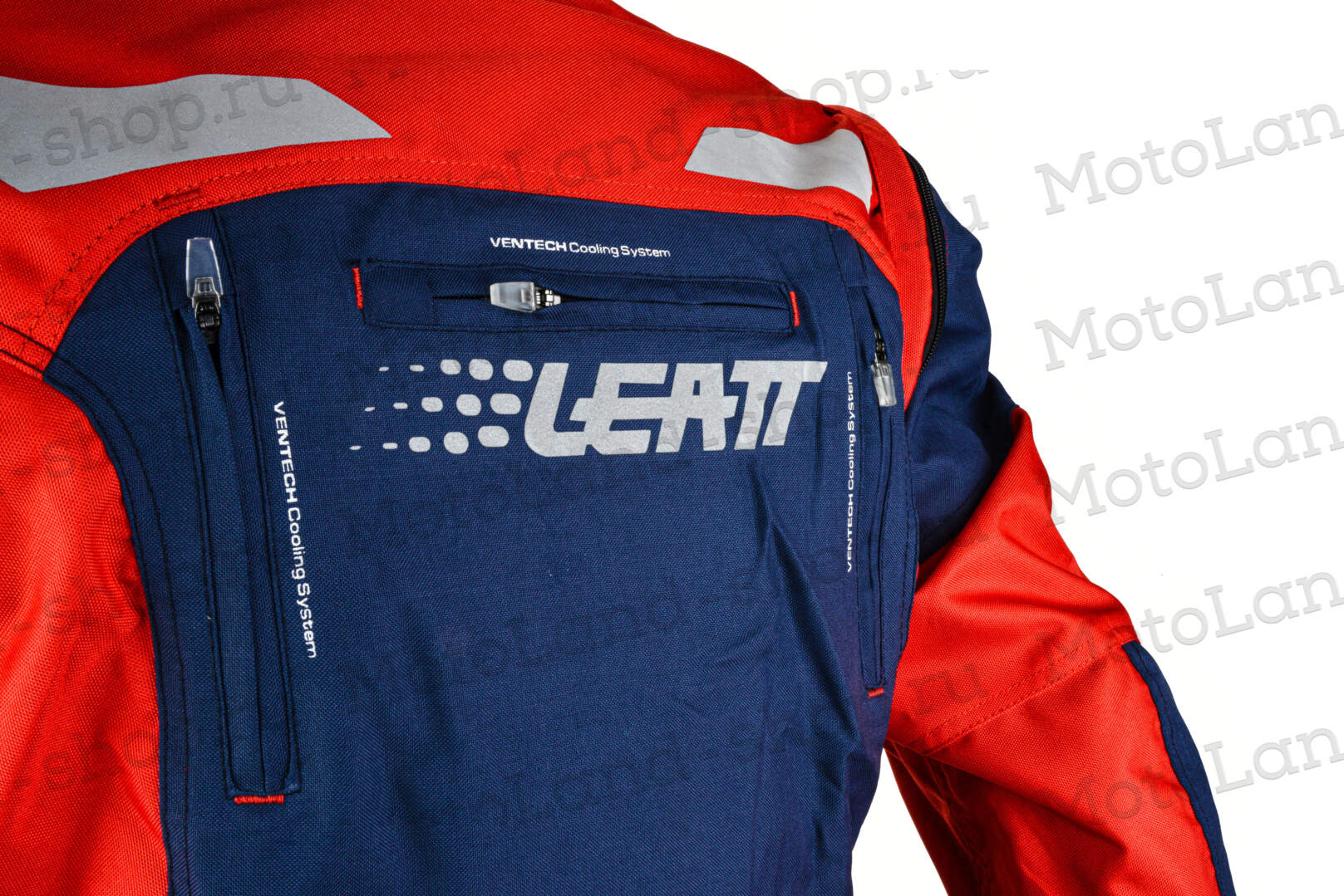 Куртка мото LEATT №2 red (текстиль) (L)