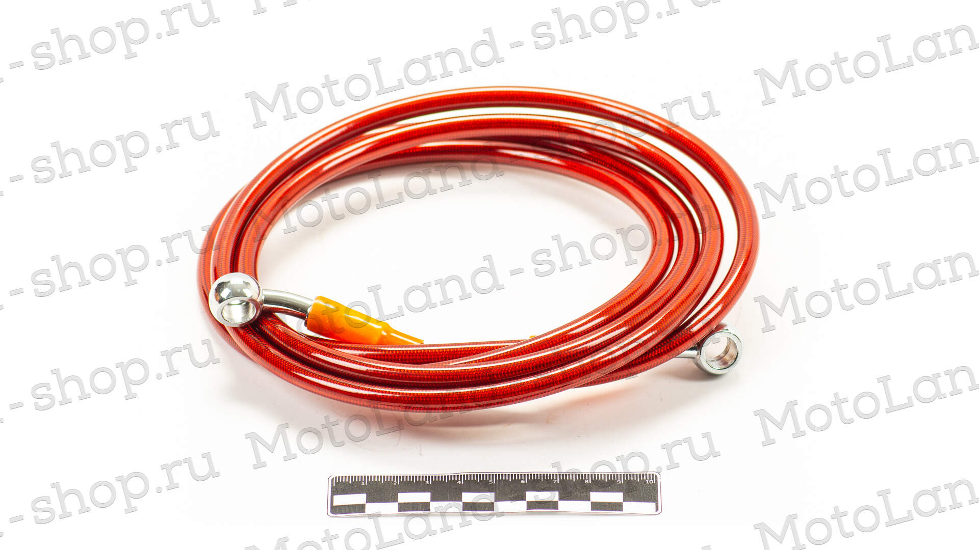 Шланг гидравлический тормозной (армированный) L=2000 d=10мм красный