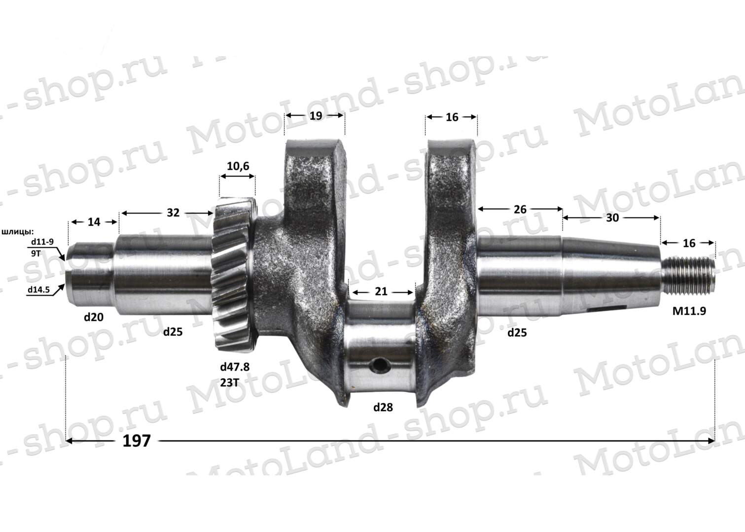 Коленвал BREEZE F6S