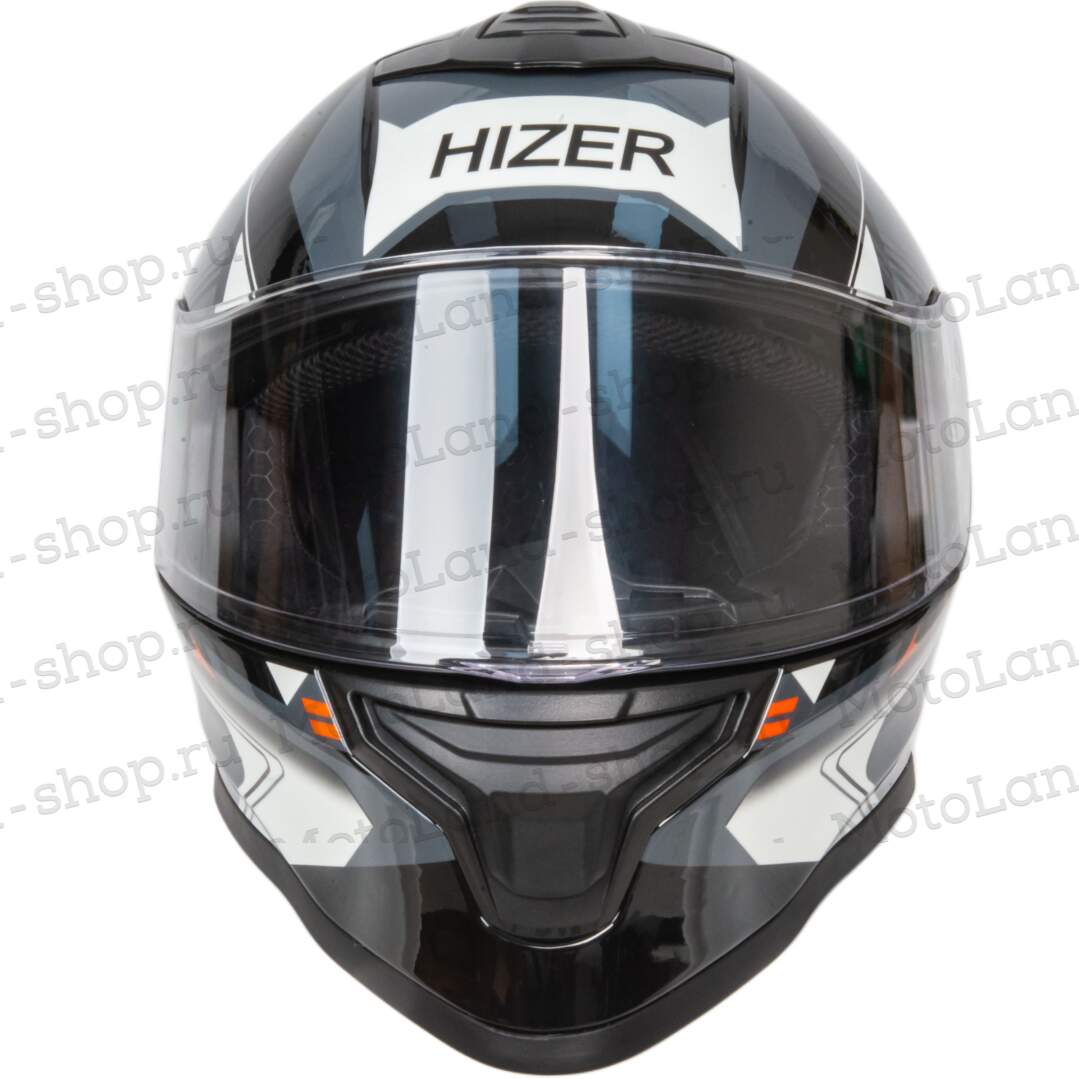 Шлем мото интеграл HIZER J5325 №3 (S) orange