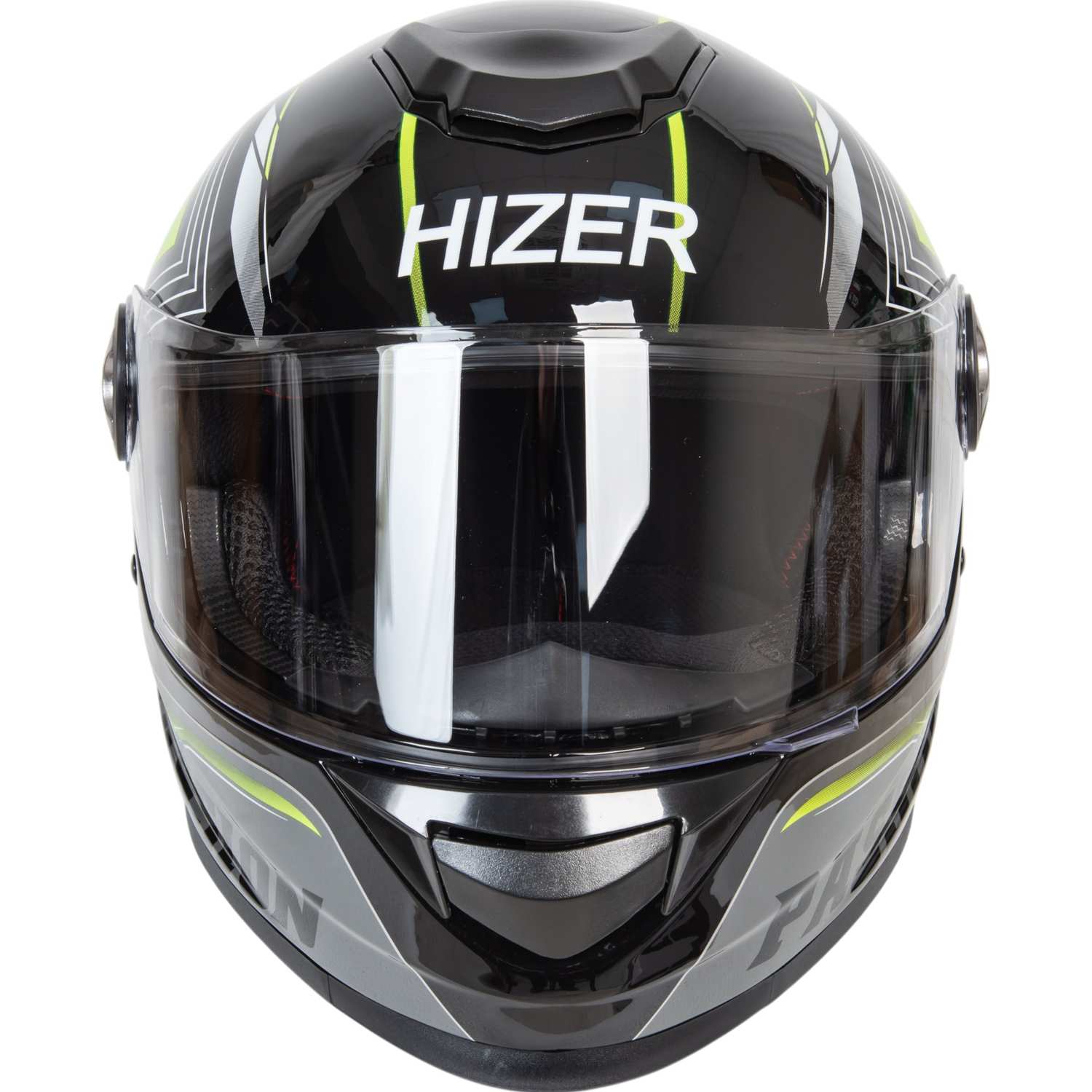 Шлем мото интеграл HIZER B565 №3 (L)  black/yellow