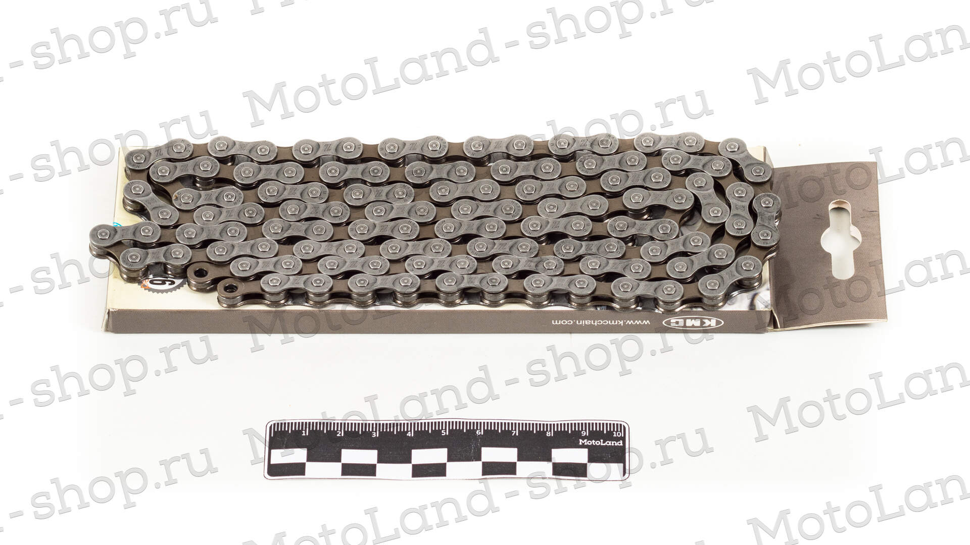 Цепь вело KMC 6, 7, 8 ск., 1/2"X3/32"Х116, серая/коричневая (Z72)