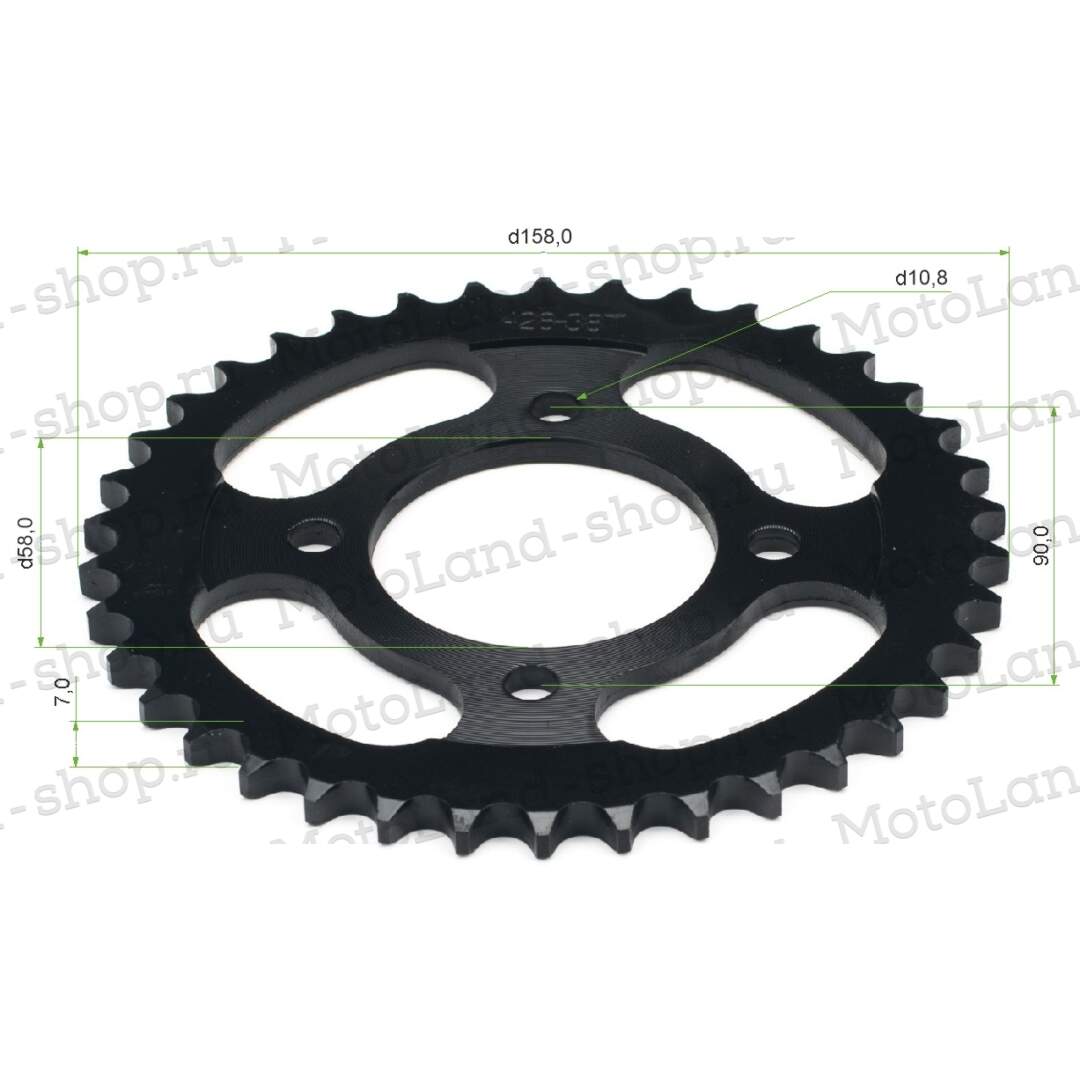 Венец, звезда ведомая (428H-38) CG/CB Minsk 4х90х58