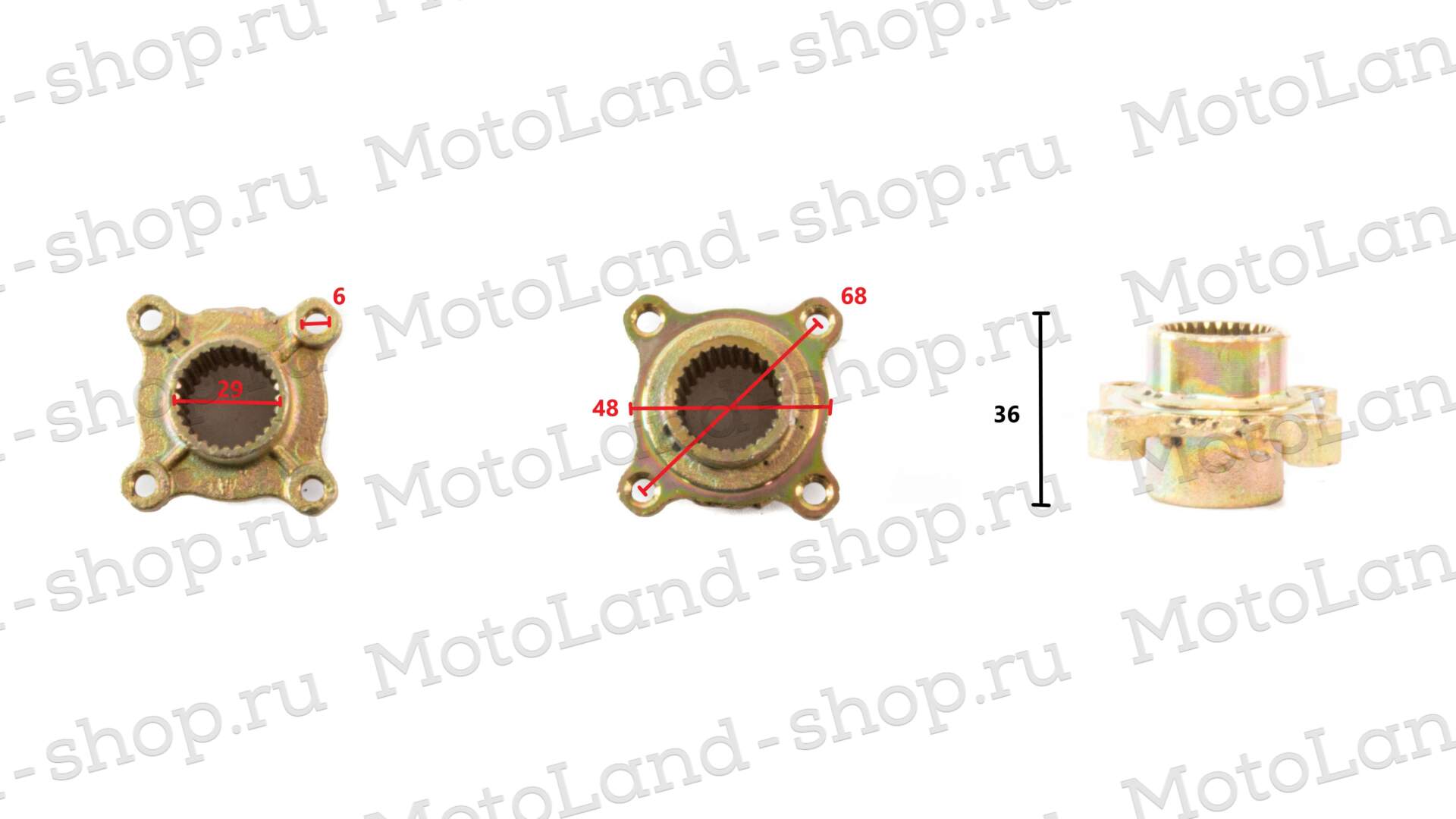 Крепление заднее тормозного диска/звезды ATV EAGLE/FOX/WILD/COYOTE