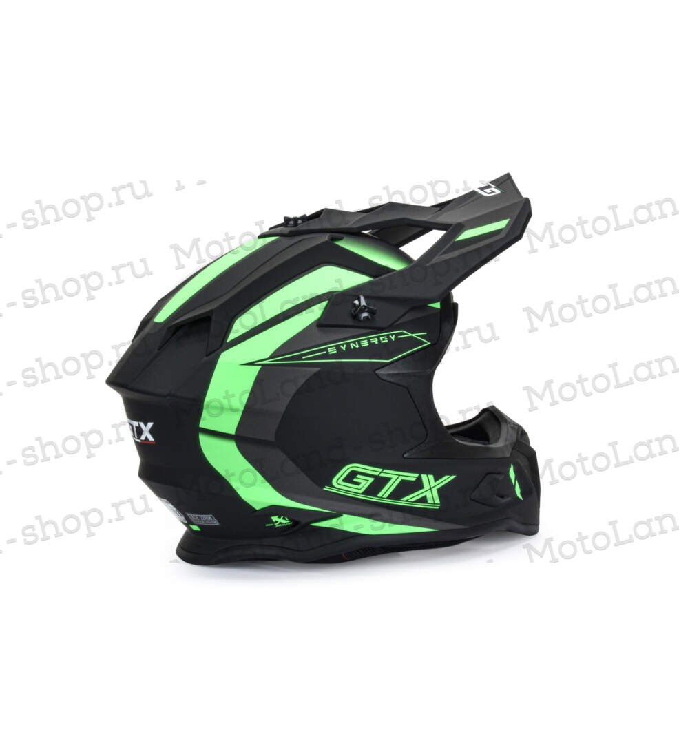 Шлем мото кроссовый GTX 635 №1 (M) GREEN