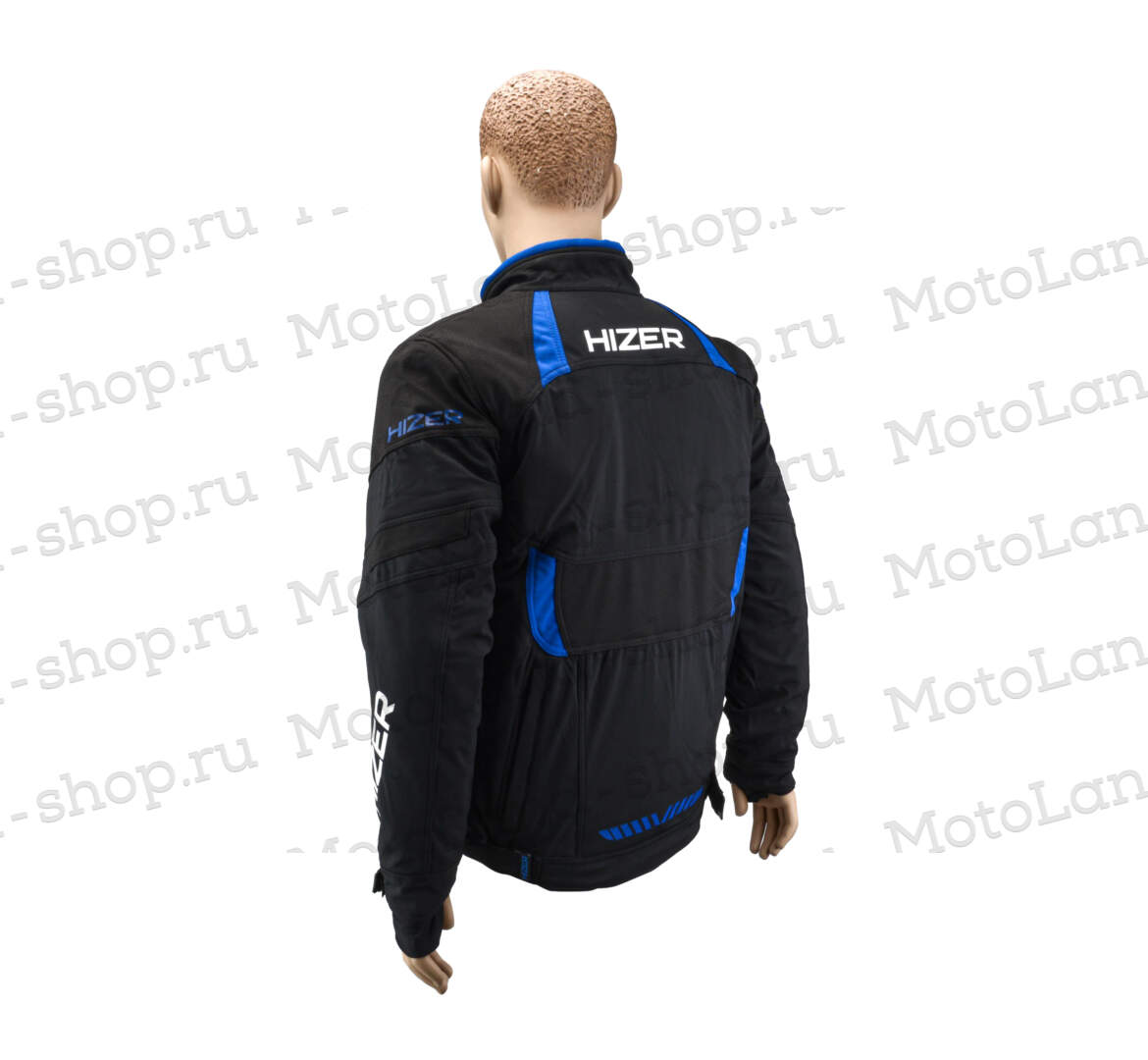 Куртка для снегохода HIZER №2 black-blue (текстиль) (L)