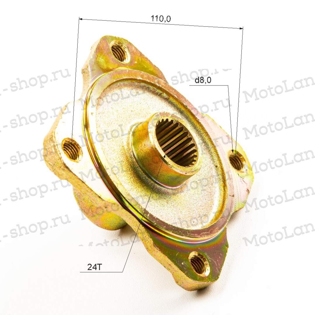 Ступица задней оси ATV WILD TRACK, 4х110 24T