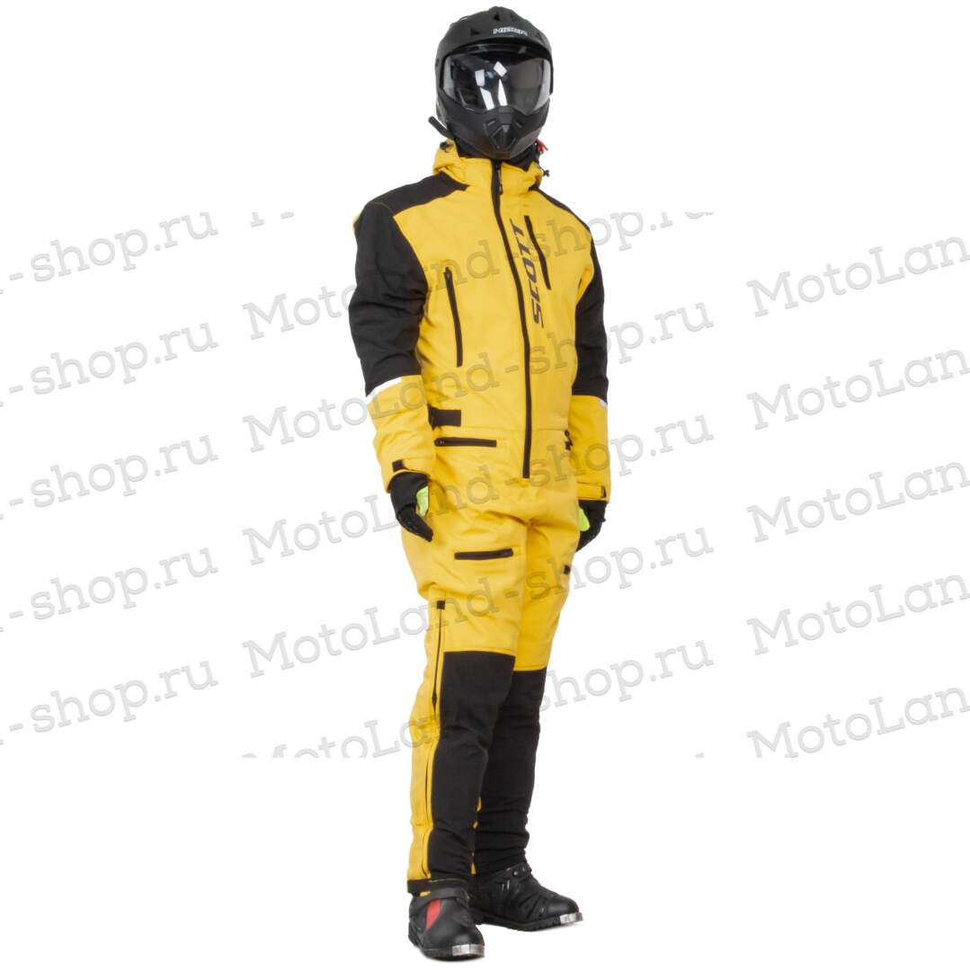 Комбинезон для снегохода SCOTT DS Shell Dryo One Piece (-5 C) №2 yellow-black (текстиль) (XXL)