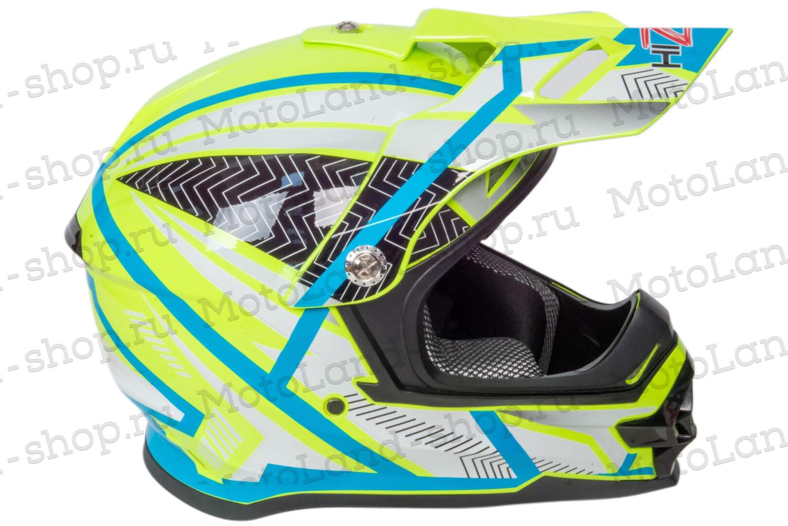 Шлем мото кроссовый HIZER B6196 №1 (L) yellow