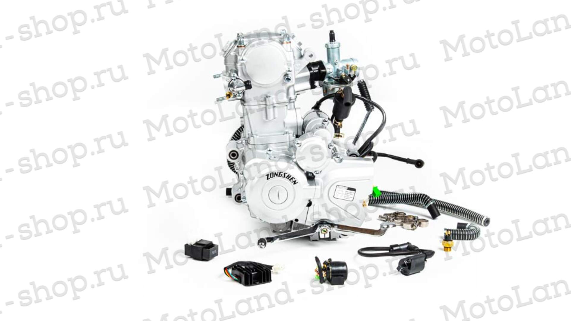 Двигатель 250см3 169MM CB250 (69x65) Zongshen 2 клапана/водянка, полный комплект