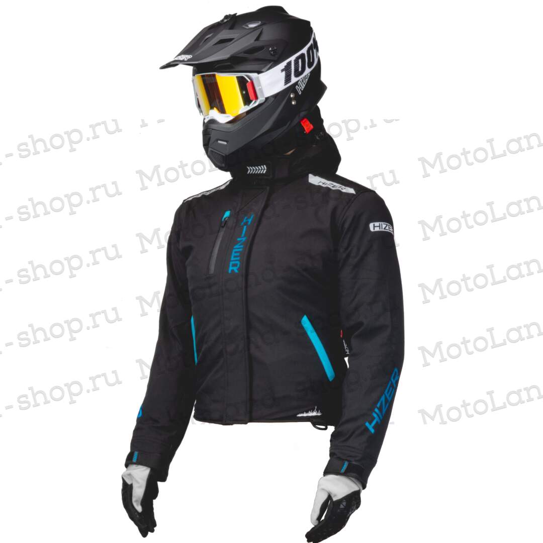 Куртка для снегохода (женская) HIZER №3 black (текстиль) (XL)