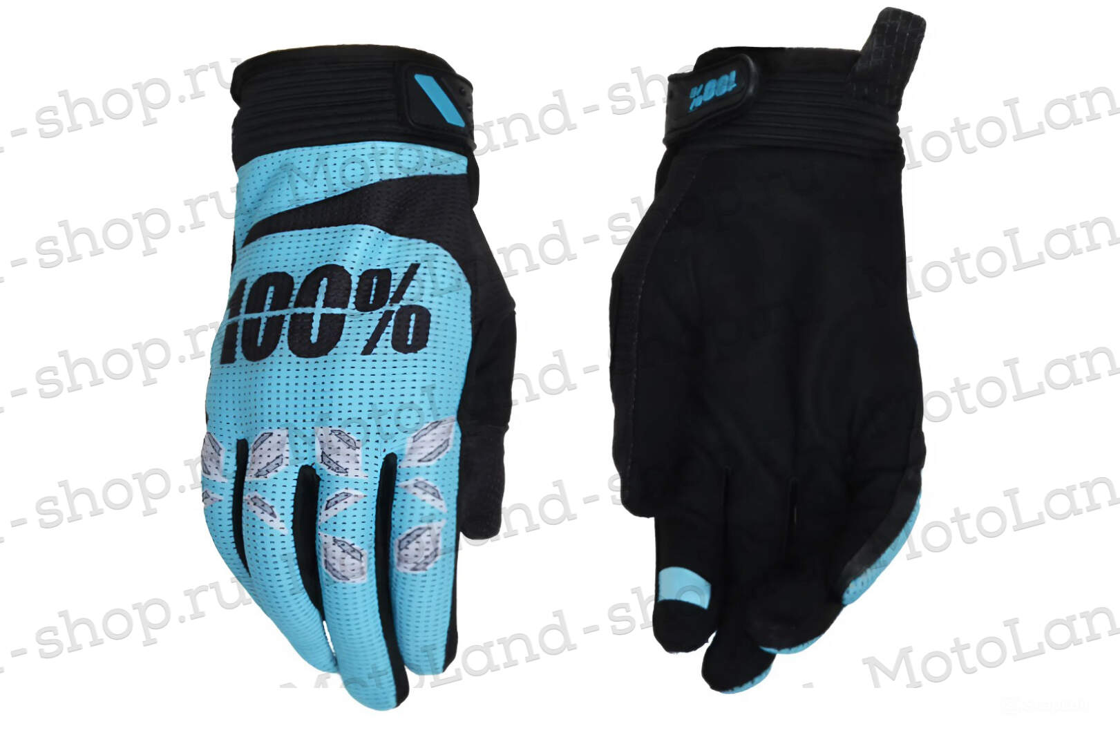 Перчатки мото 100% №8 green/ black/yellow (XL) мотокросс