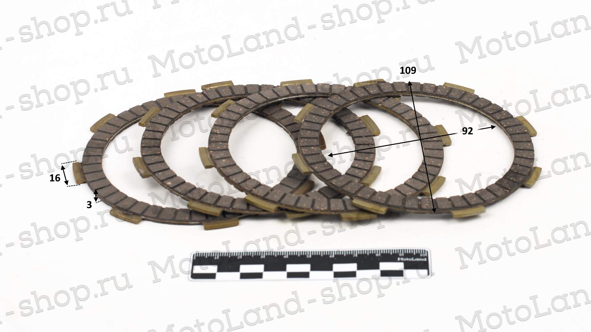 Диск сцепления 154FMI 125см3 (компл 4шт) 