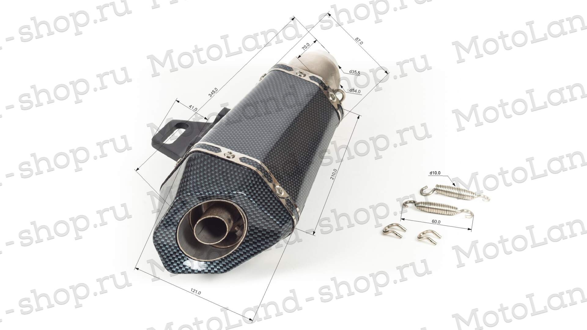 Глушитель AKRAPOVIC №10 карбон