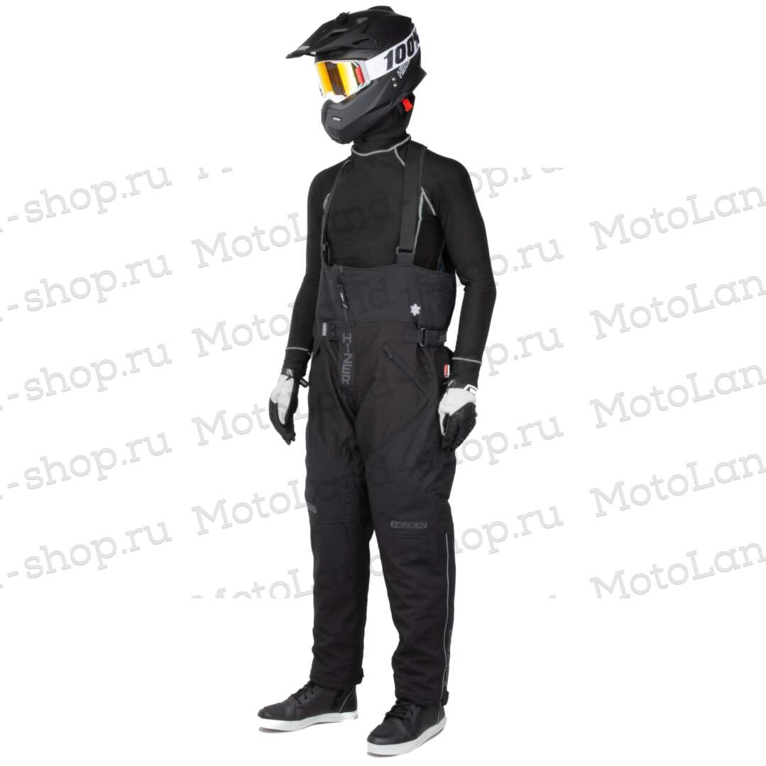 Штаны для снегохода HIZER №1 black (текстиль) (XXXL)