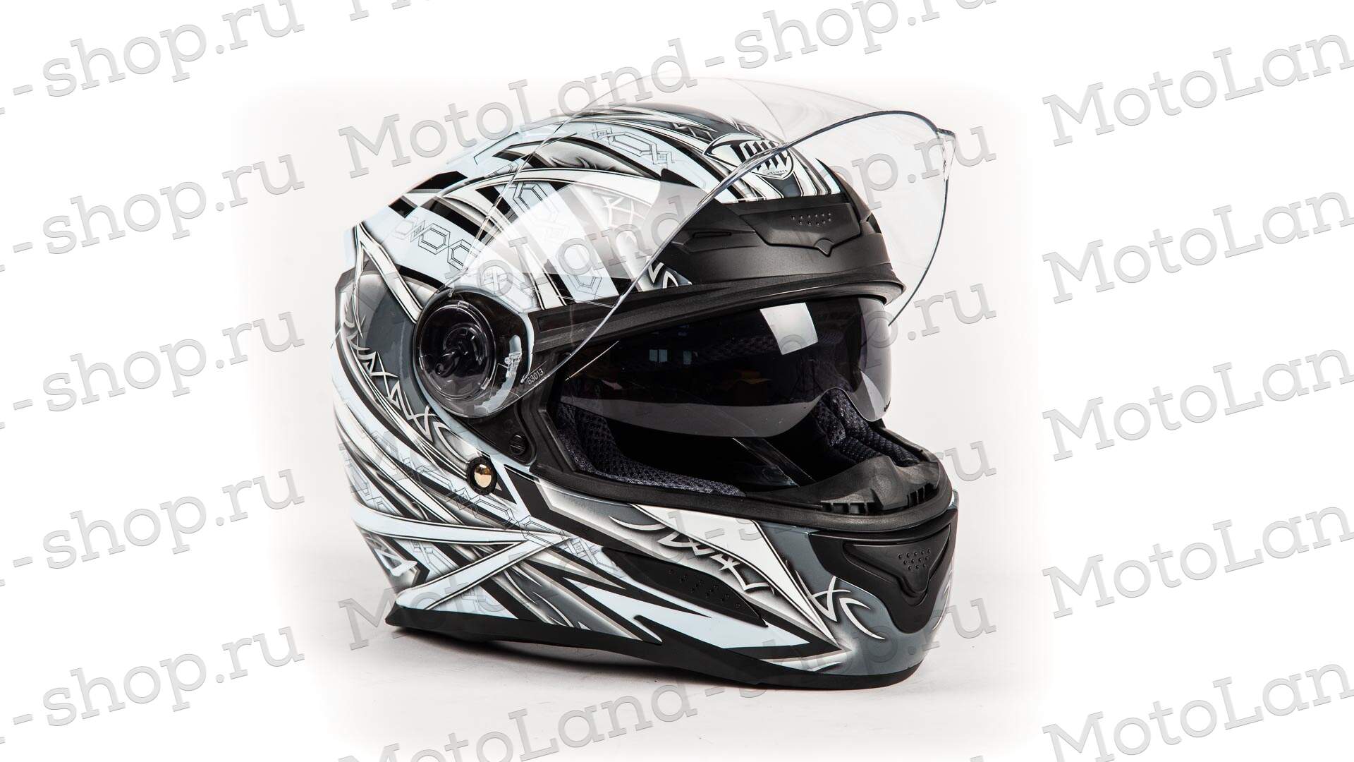 Шлем "THH" TS-44№3 BLK/WHT (M)