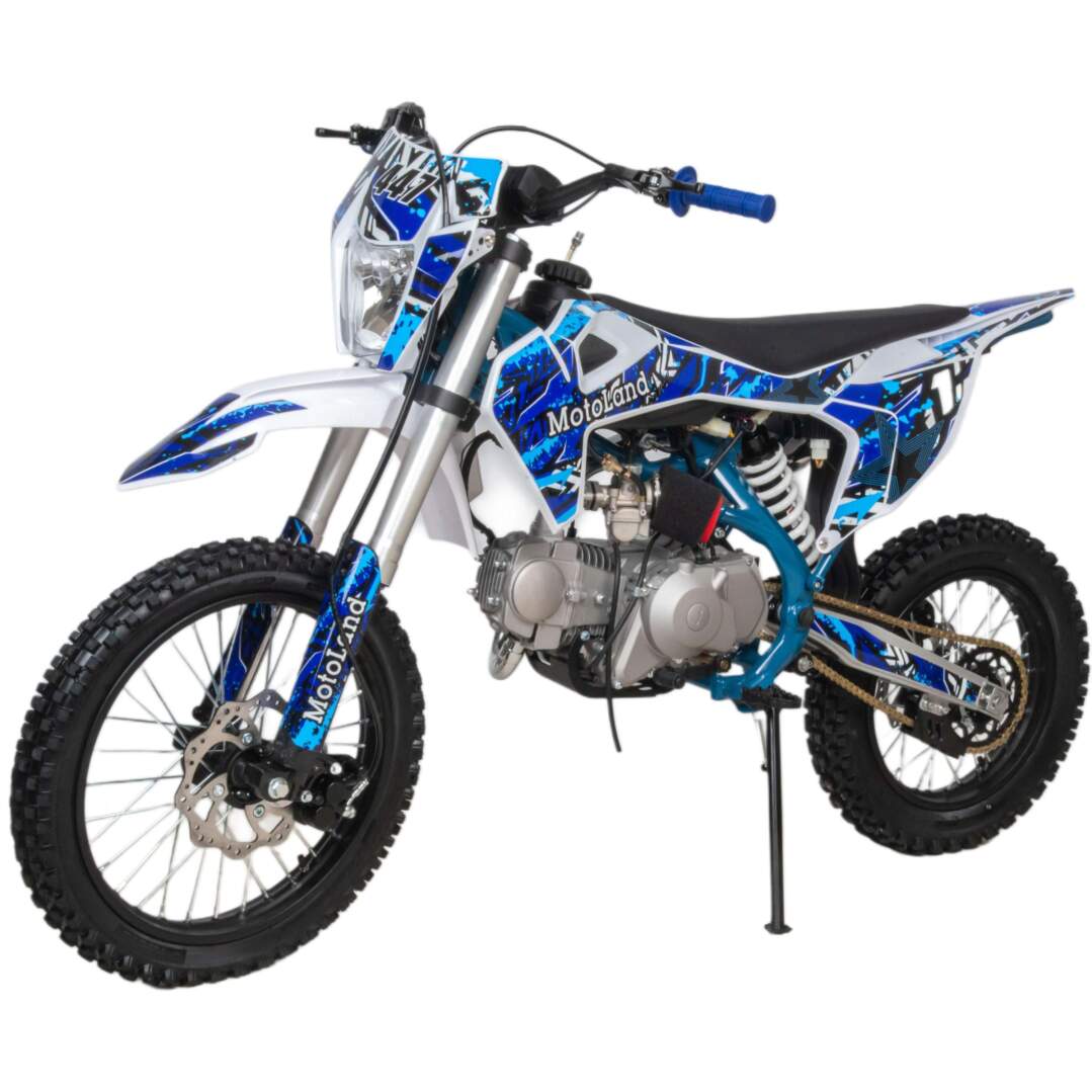 Питбайк  Motoland TCX125 E 17/14 синий NEW