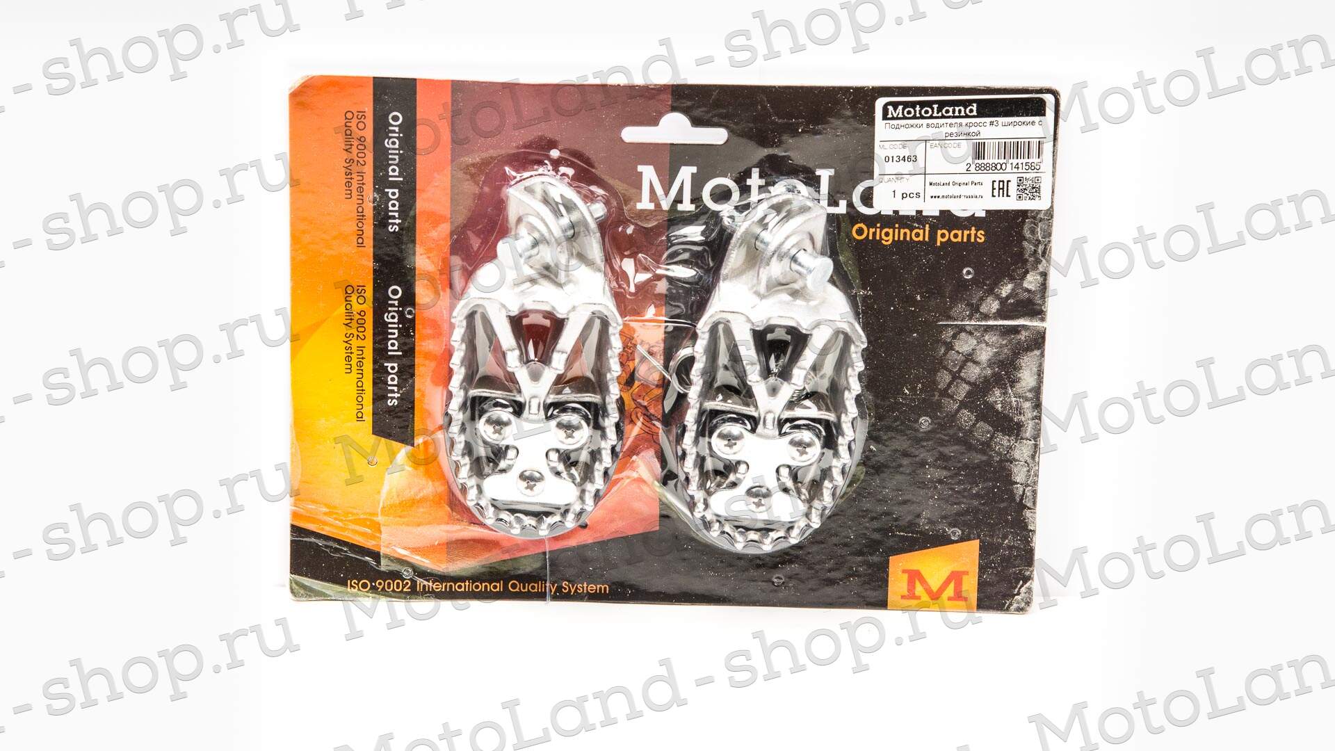 Подножки водителя кросс №3 широкие с резинкой