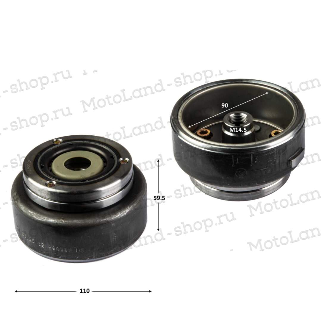 Ротор генератора (магнит) 165FML (CBB200) 165FMM (CBB250) 163FML (CG200-A) 167FMM (CG250)