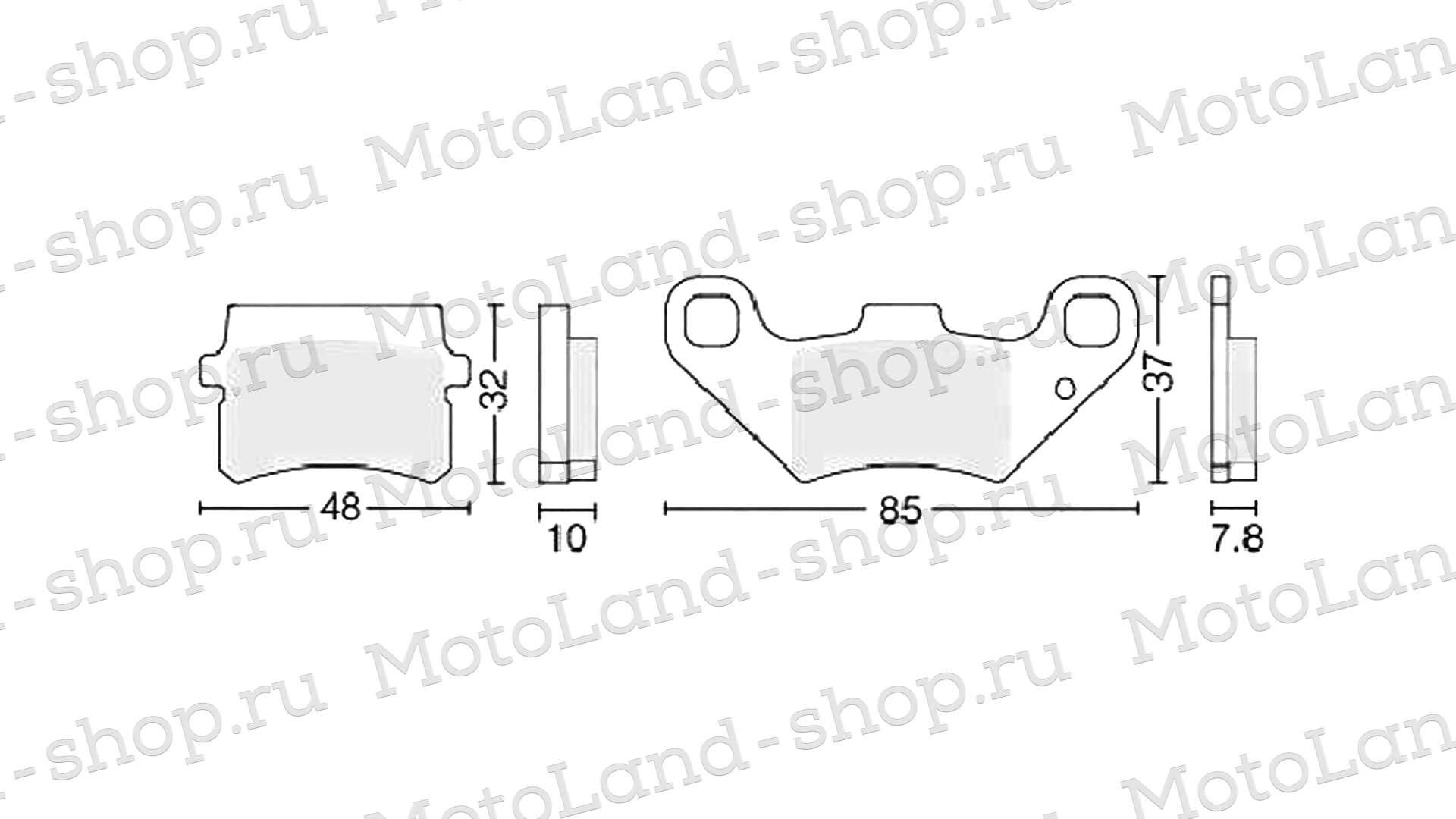 Колодки тормозные дисковые  №5 медные