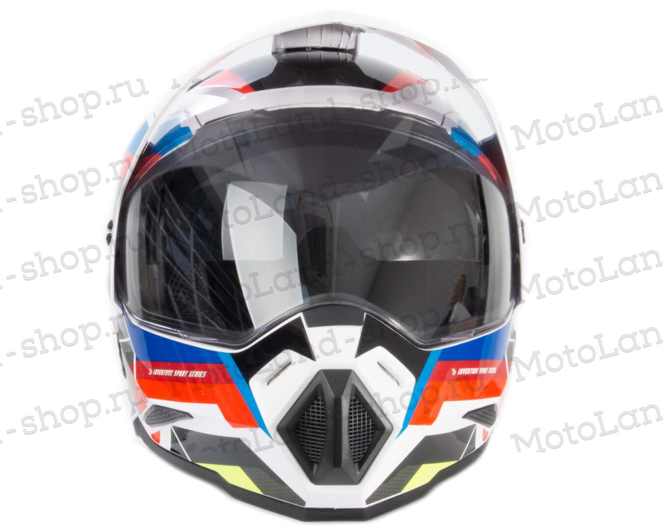 Шлем мото мотард HIZER J6802 №7 (XL) ADVENTURE (2 визора)