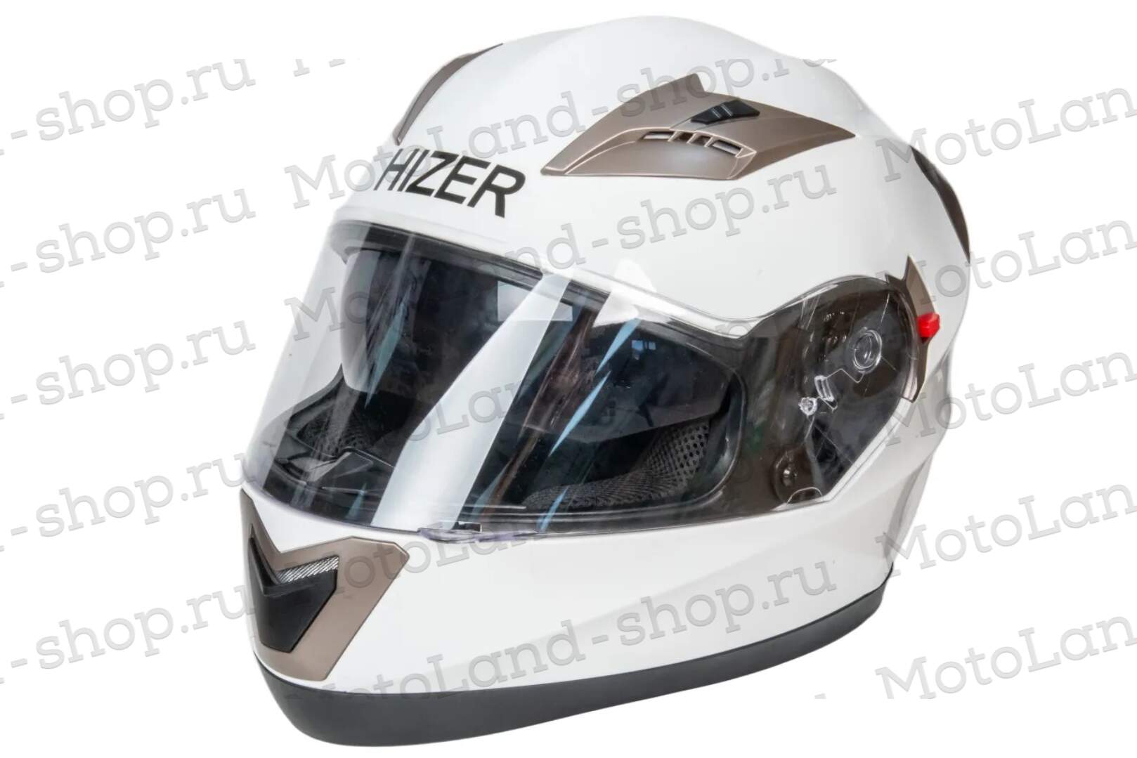 Шлем мото интеграл HIZER 529 №2 (L)  white (2 визора)