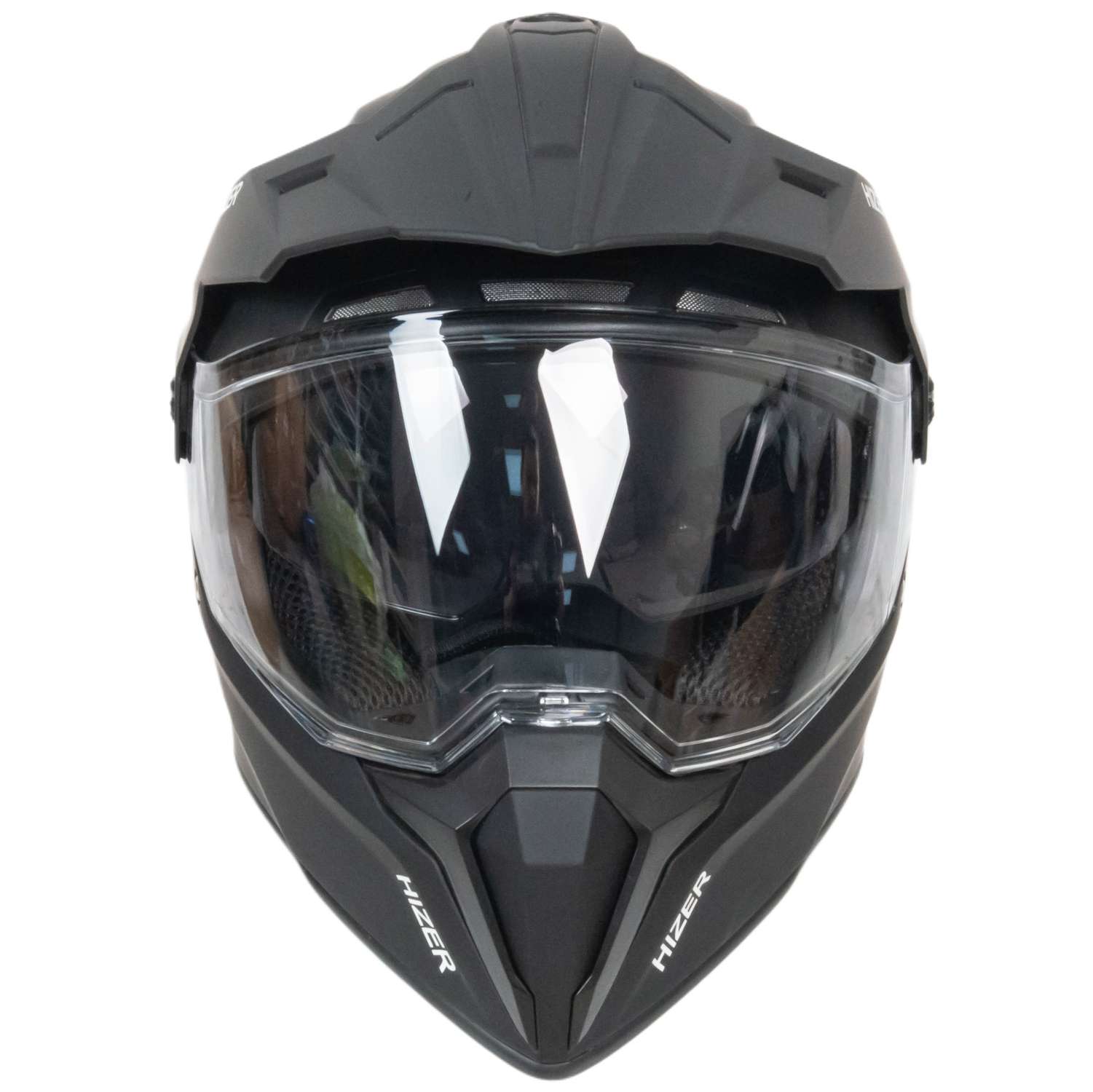 Шлем мото мотард HIZER J6808 №5 (S) matte black