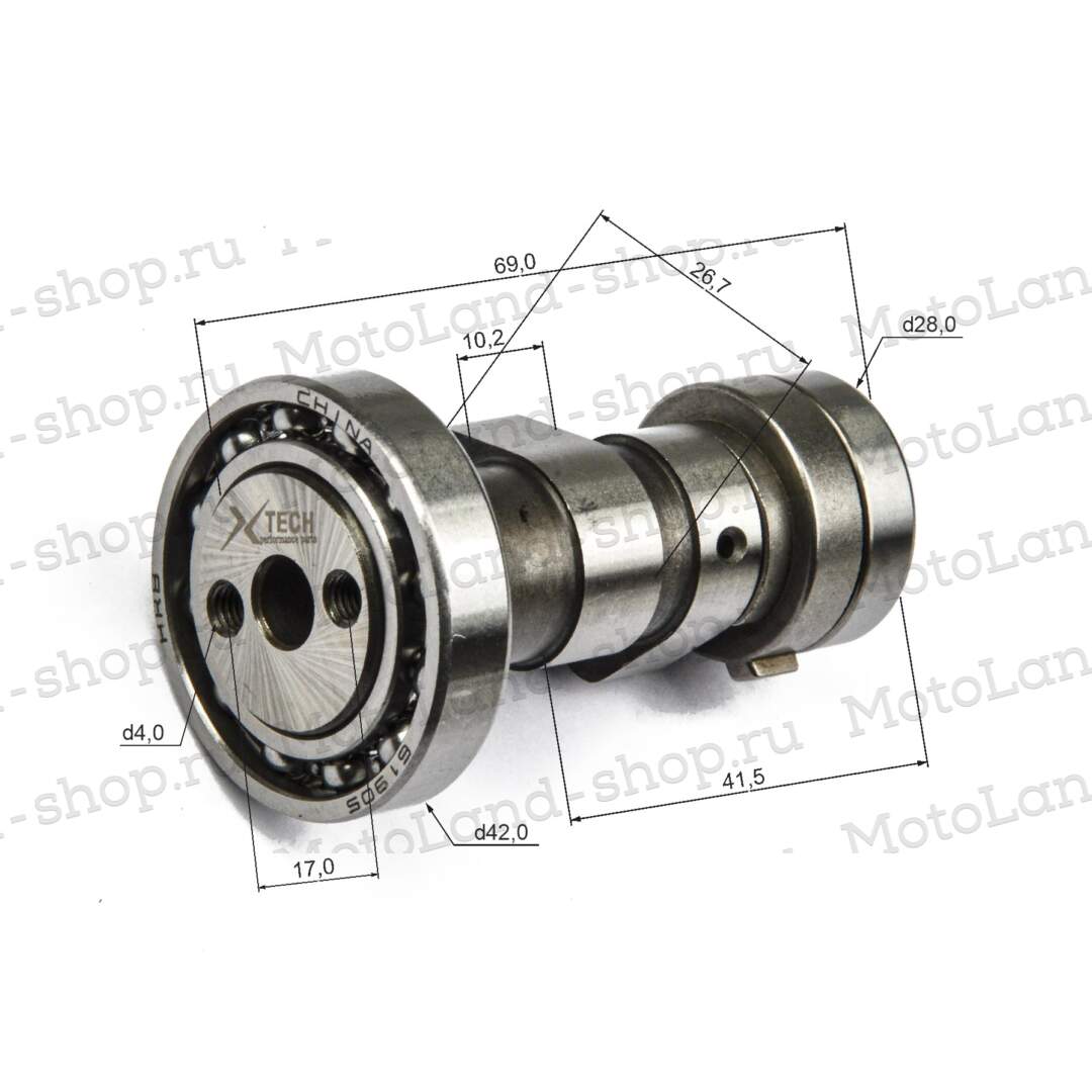 Распредвал 156FMJ/160FMK YX140/150 140см3  X-TECH