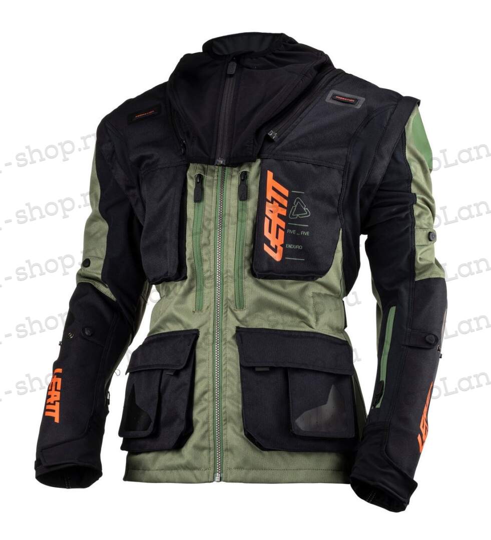 Куртка мото LEATT №1 black (текстиль) (S)