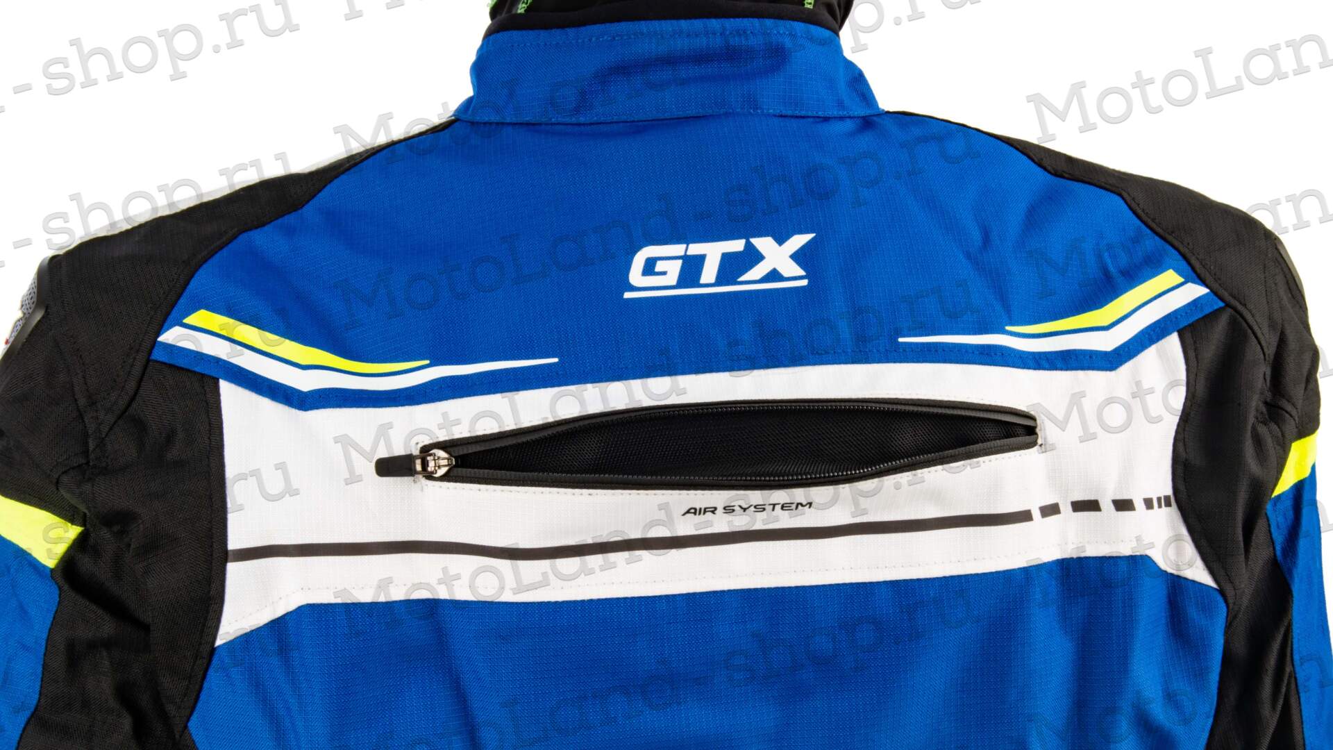 Куртка мотоциклетная (текстиль) GTX EJ-2412 BLACK/LIGHT BLUE (M)