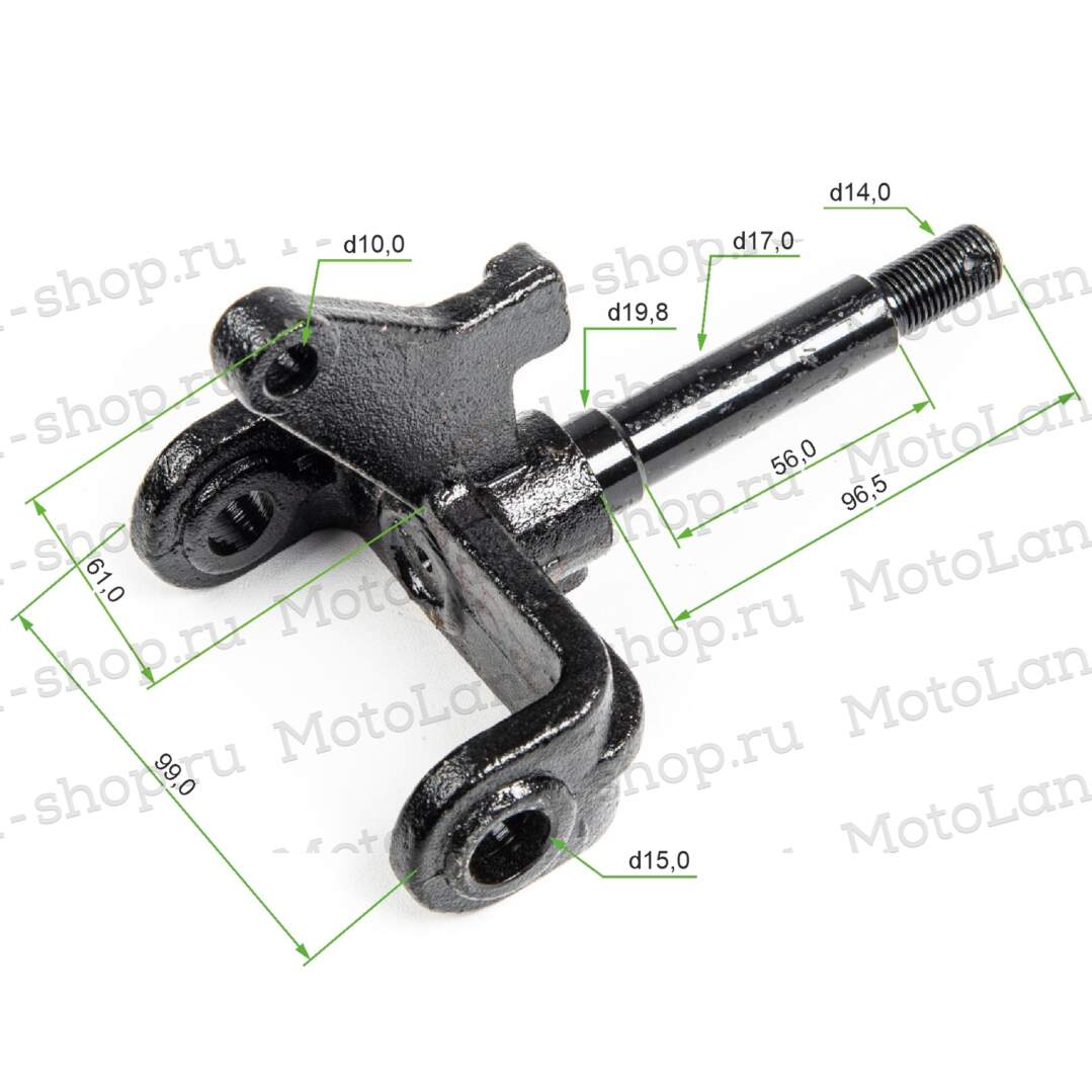 Кулак поворотный левый ATV ALL ROAD (под барабан)