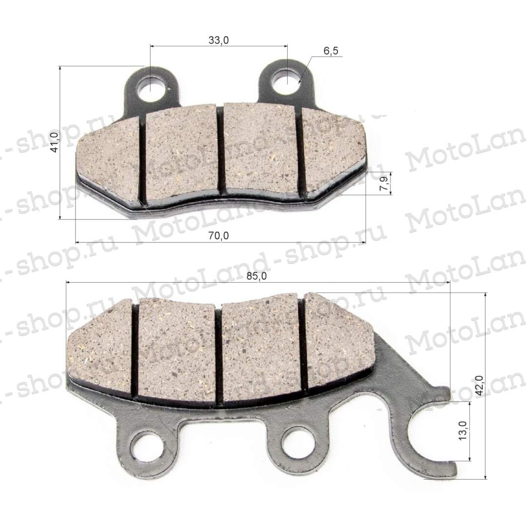Колодки тормозные дисковые №14 CG125, MINSK ТИП2