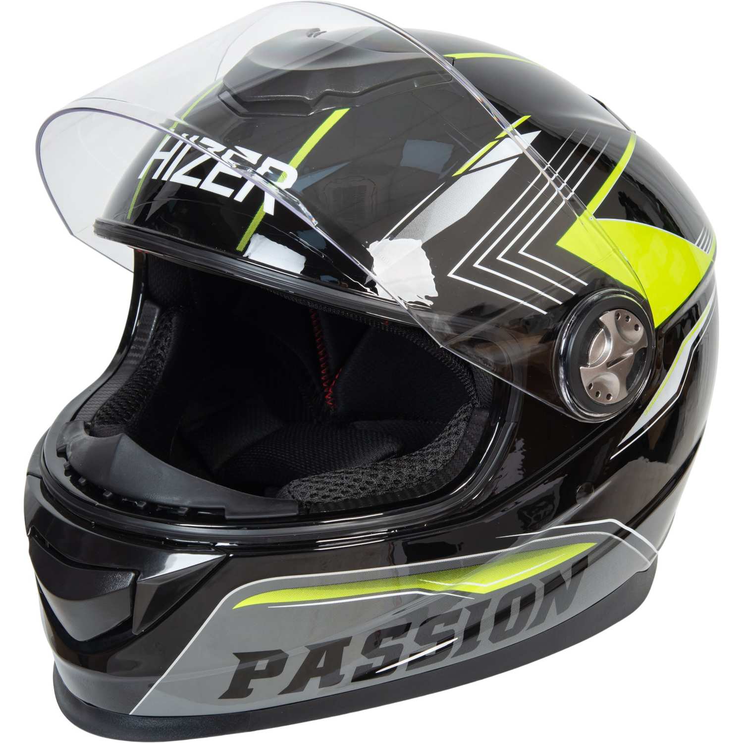 Шлем мото интеграл HIZER B565 №3 (XL)  black/yellow