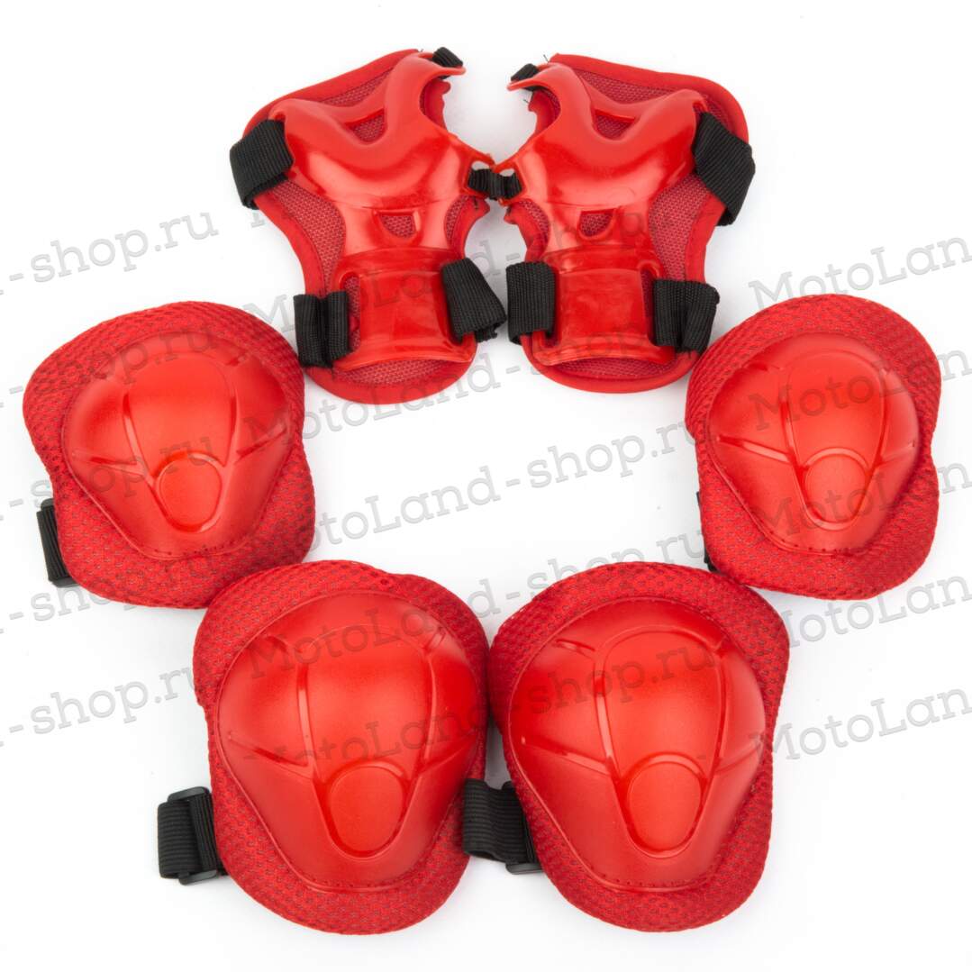 Защита детская (комплект) HE05044 (M) красная 